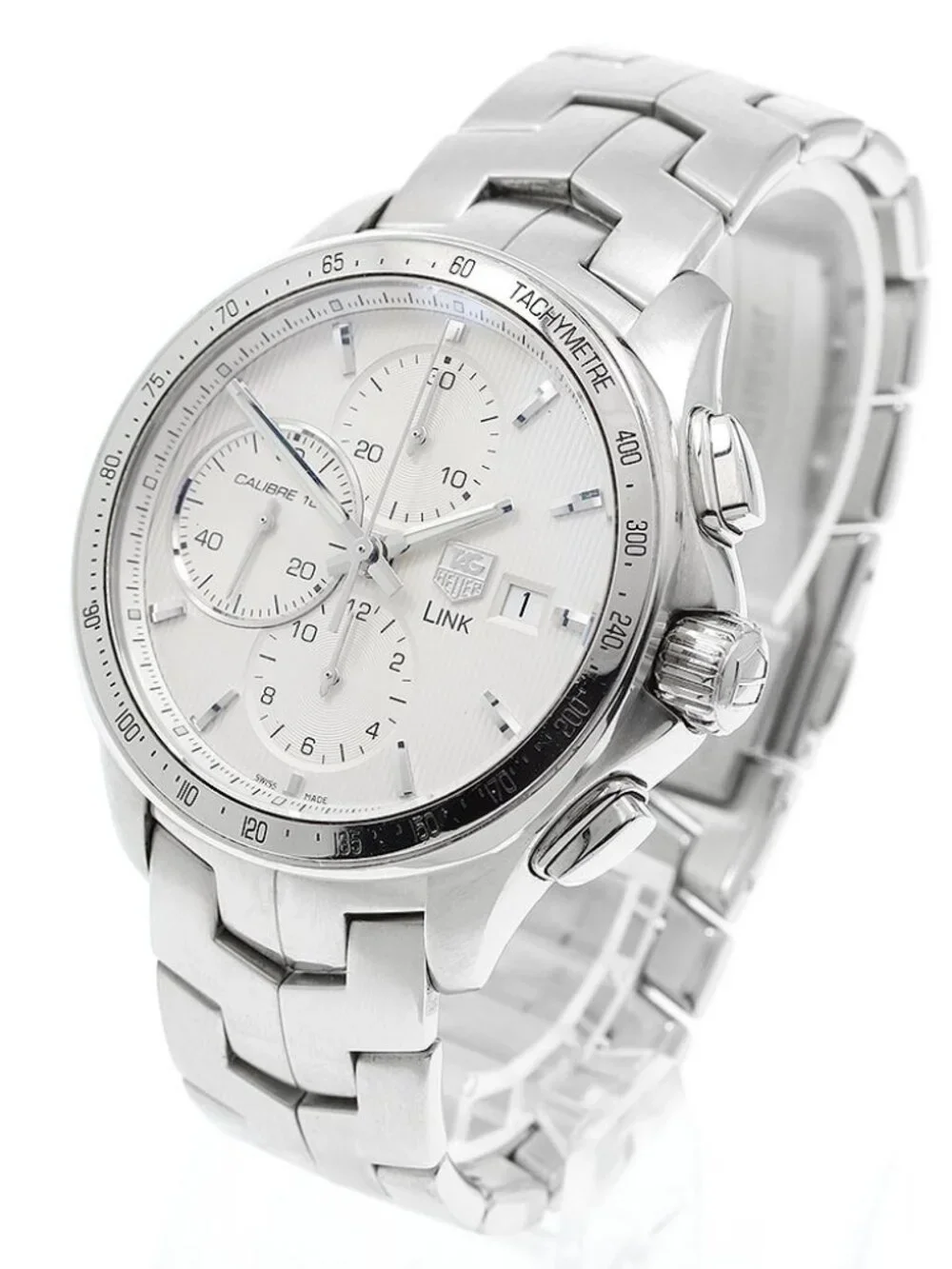 TAG HEUER Link CAT2011 Caliber 16 Chronograph Silver Dial Automatic Men's_973121